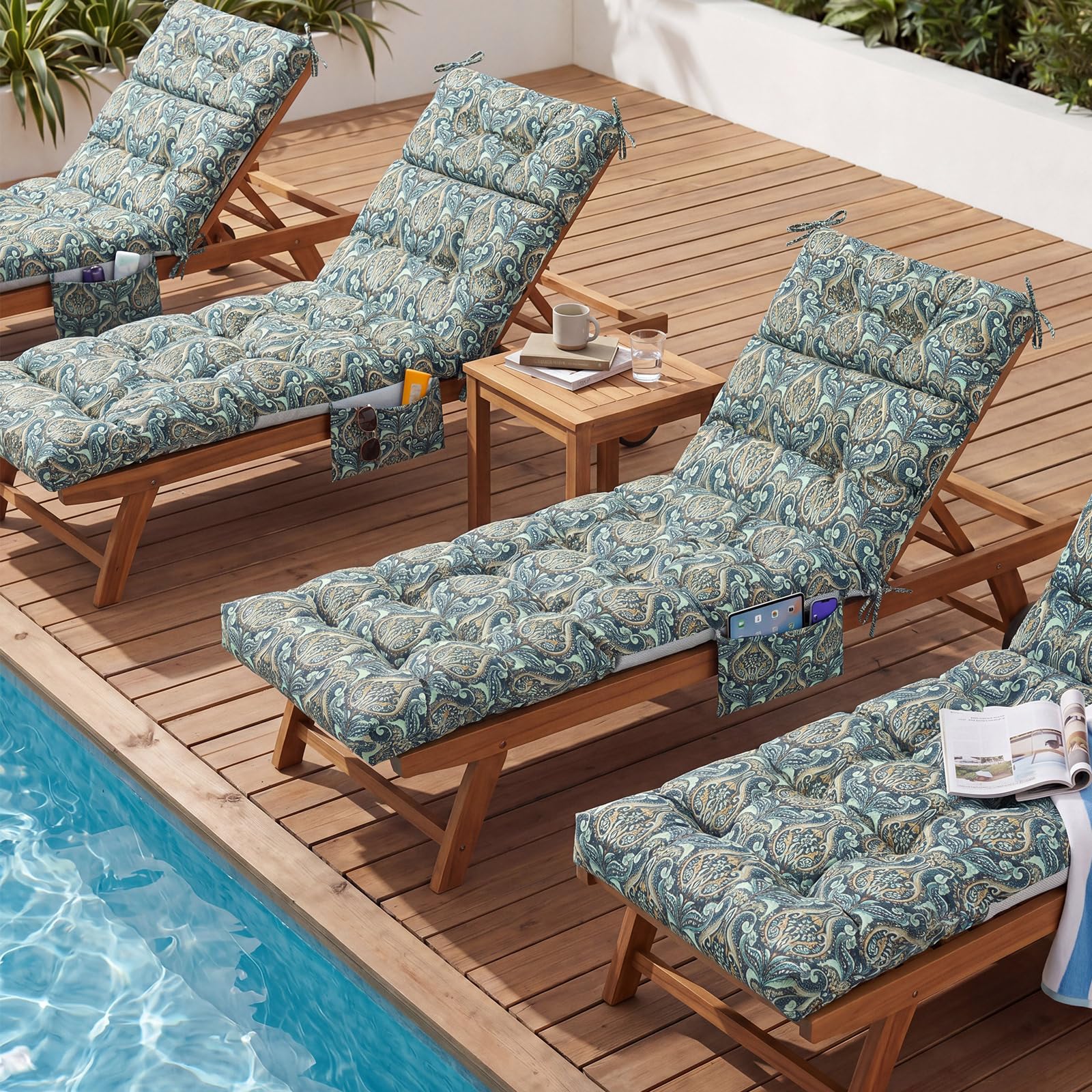 Kigley lifestyle balcony setting with two cushions showing stylish outdoor upgrade