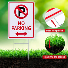 Kigley sign placed in driveway demonstrating visible parking control