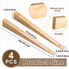 Kigley close-up of pine grain and taper showing durable texture and improved grip