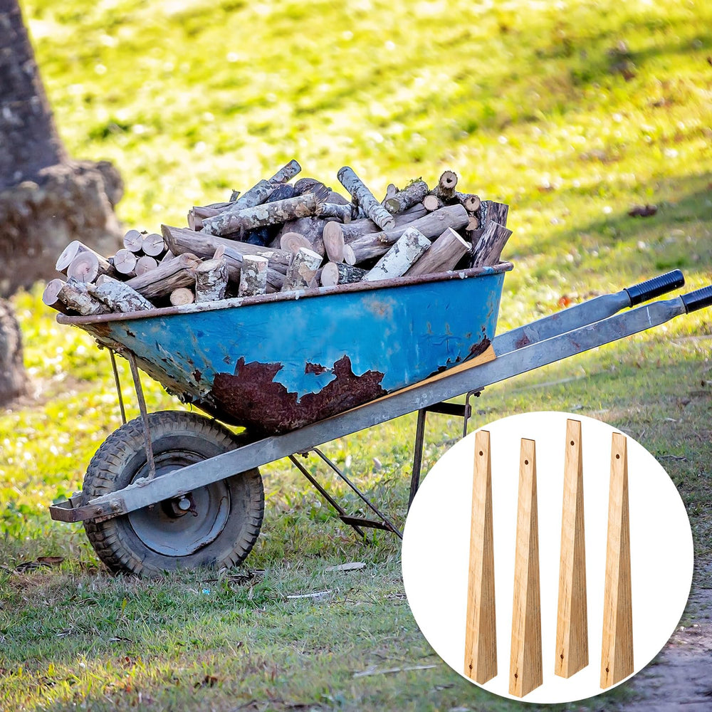 Kigley wedge next to garden tools illustrating outdoor use and tidy storage