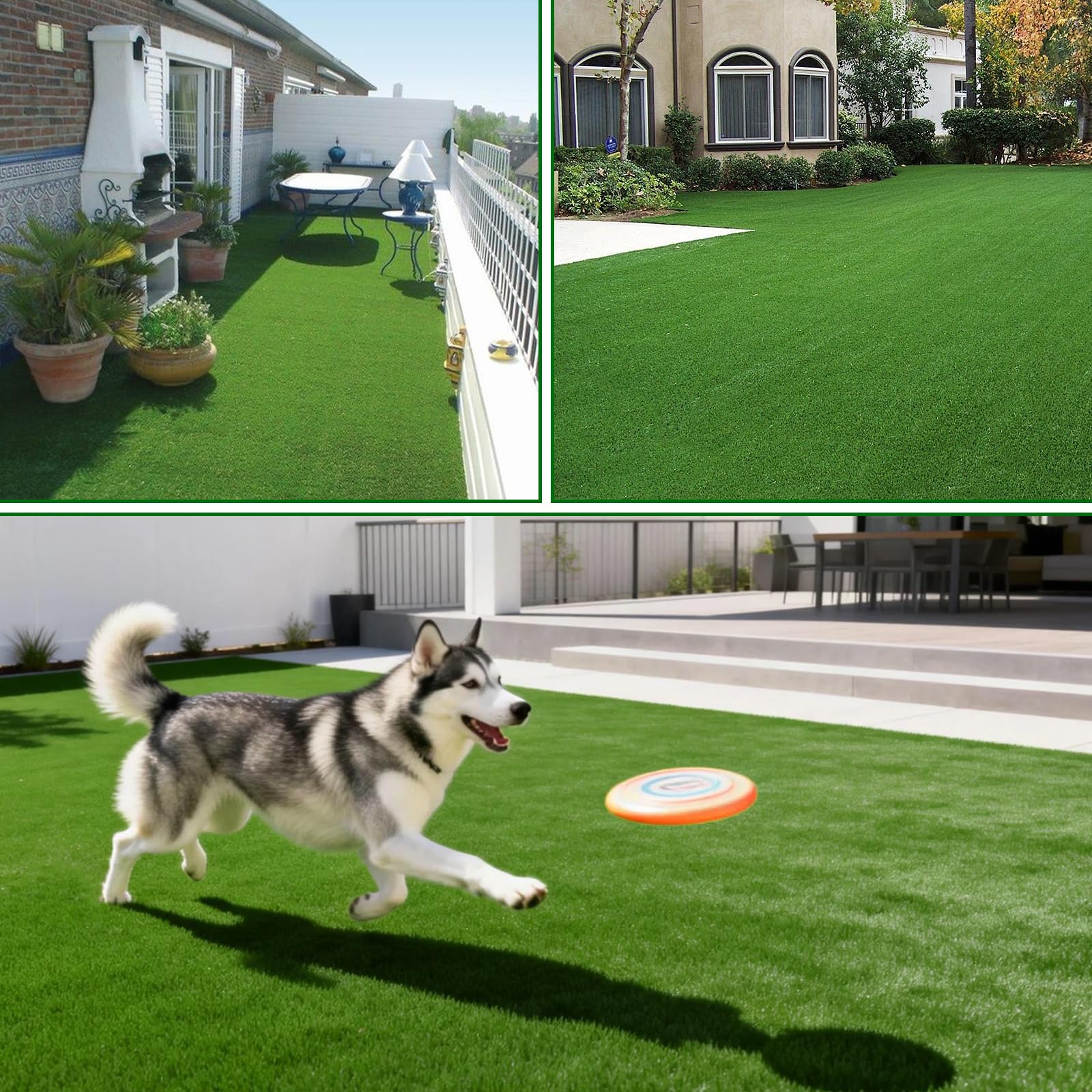 KILCLER person stepping on turf demonstrating cushioning comfort benefit