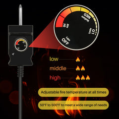 KILILIUN thermostat cord and plug detail offering safer temperature control