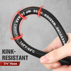 KiloSton hose in use washing a car for faster, stronger cleaning