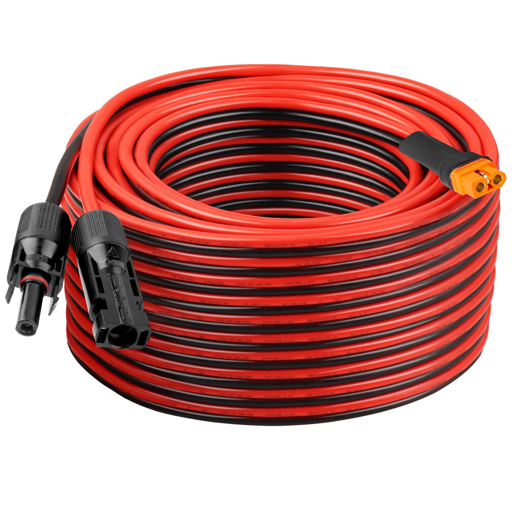 Kimbluth front view of XT60i cable showing durable jacket and ready-to-use ends