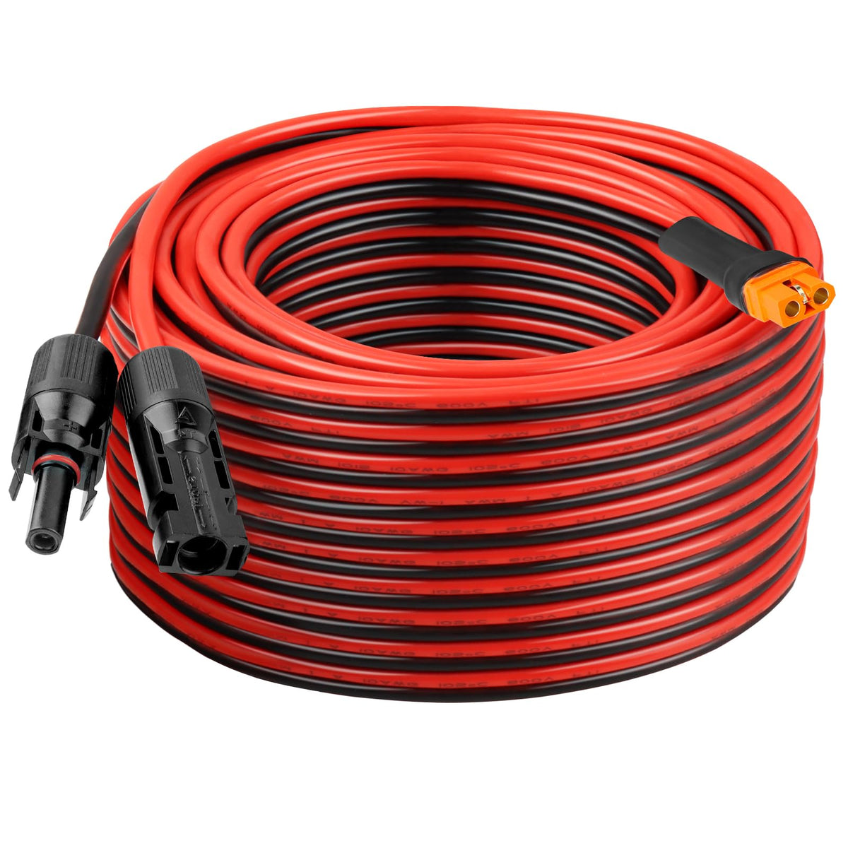 Kimbluth front view of XT60i cable showing durable jacket and ready-to-use ends