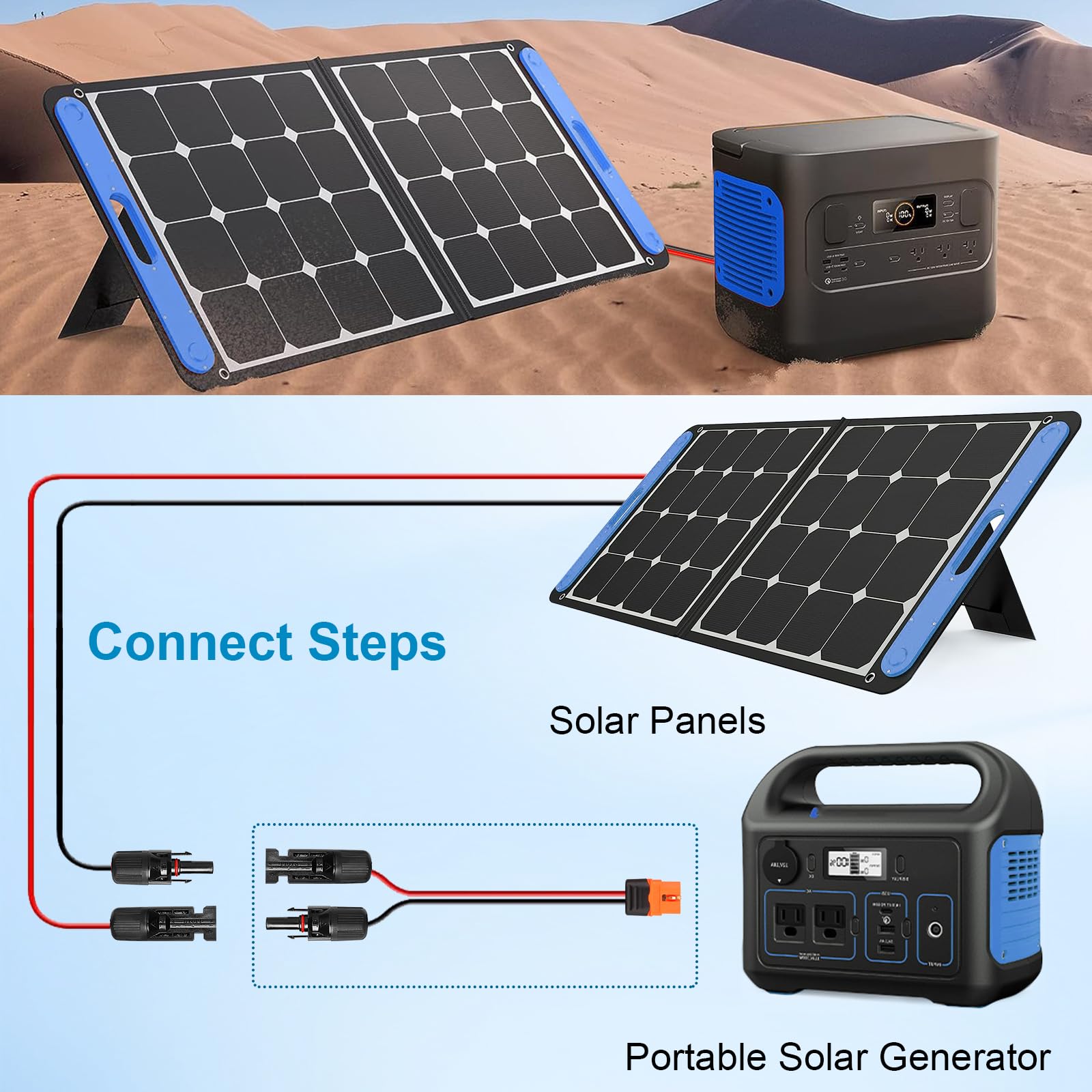 Kimbluth installed in an RV camping setup providing safe outdoor power connection