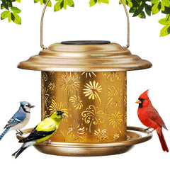 KIMERSE front view of hanging feeder showing decorative design and function