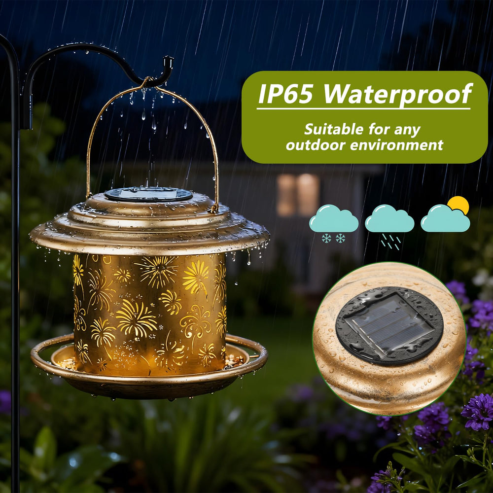 KIMERSE seed tray with drainage holes keeping bird seed dry and fresh