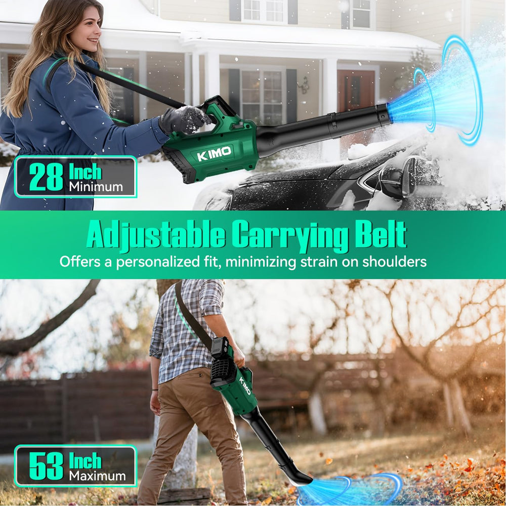 KIMO adjustable shoulder strap fitted for improved comfort and balance