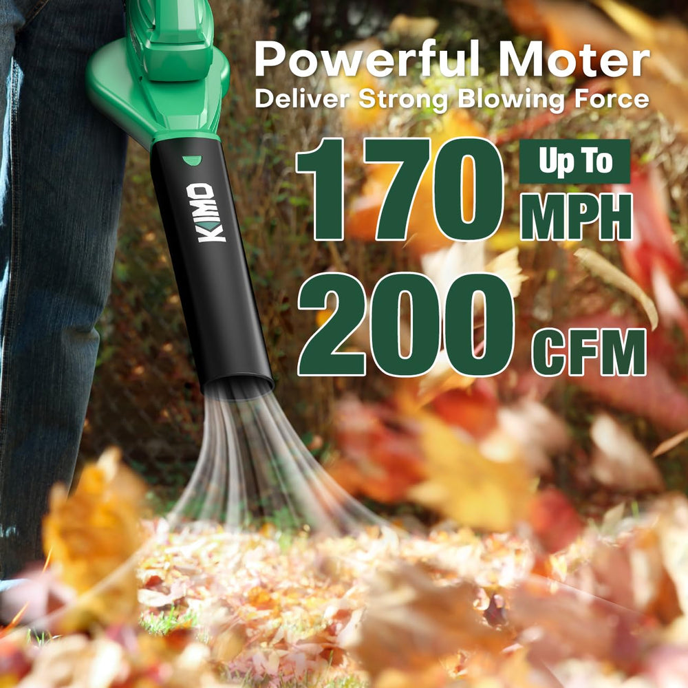 KIMO motor and vent close-up highlighting turbocharged copper motor durability