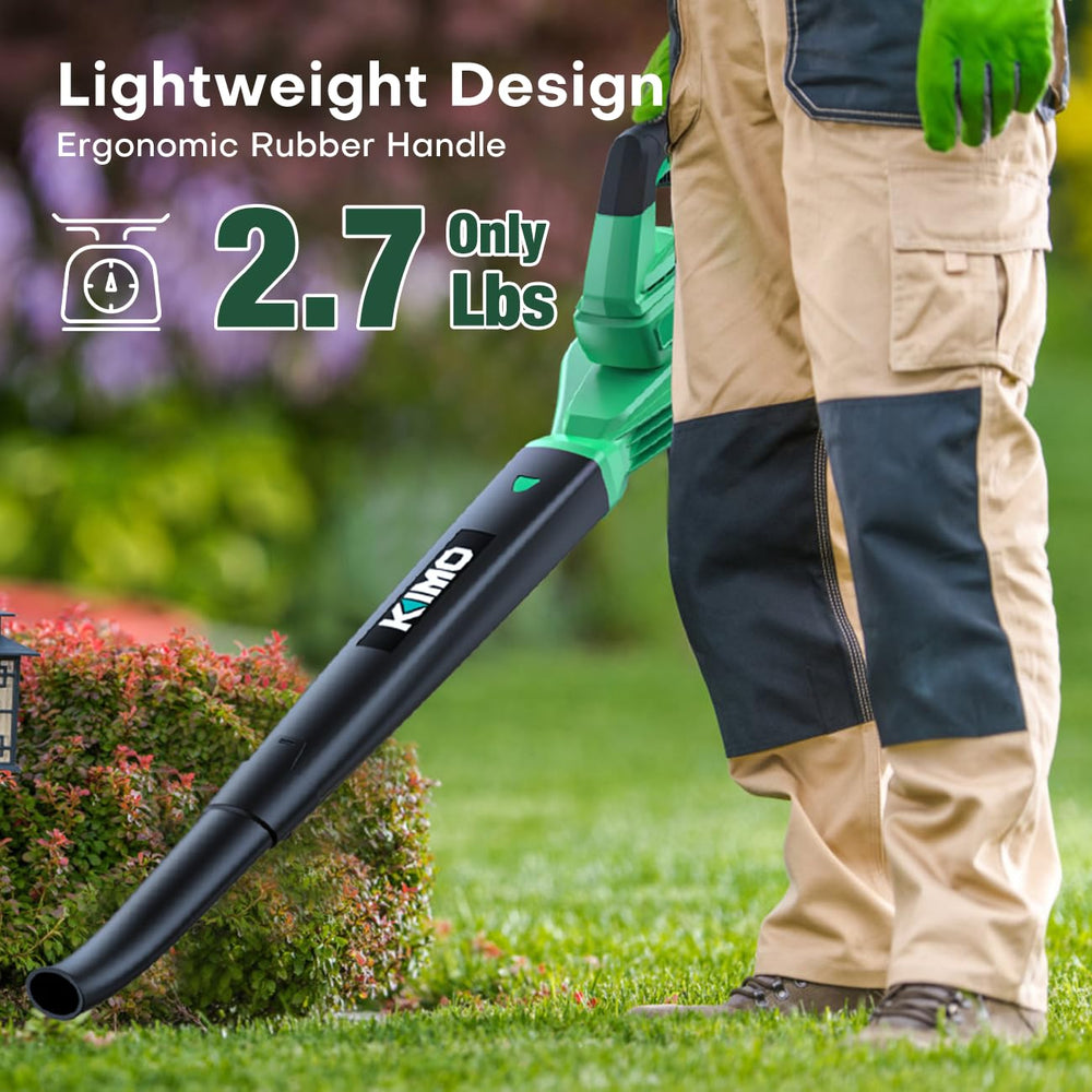 KIMO ergonomic handle and variable trigger emphasizing comfortable control