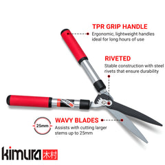 Kimura Pro aluminium handle with soft TPR grip improving comfort and control