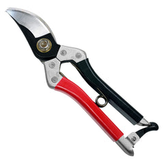 Kimura front view showing 8" Samurai pruning shears and packaging, reliable Japanese quality