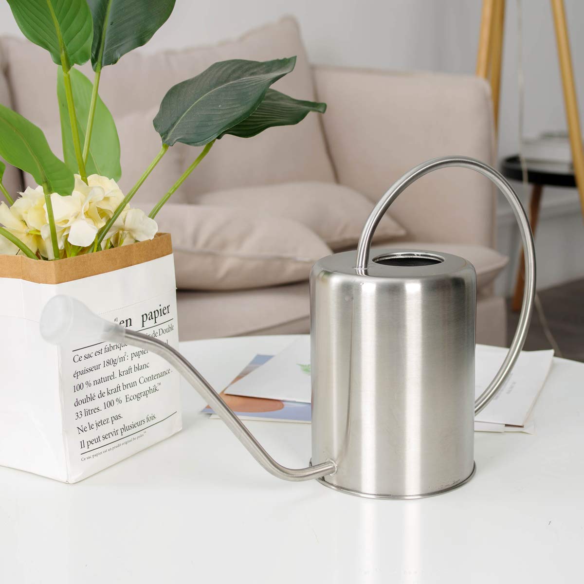 KIMZDA front view shows stainless finish and graceful shape, offering durable elegance