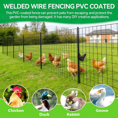 KIMZHE installed at a chicken coop demonstrating containment and tidy appearance benefit