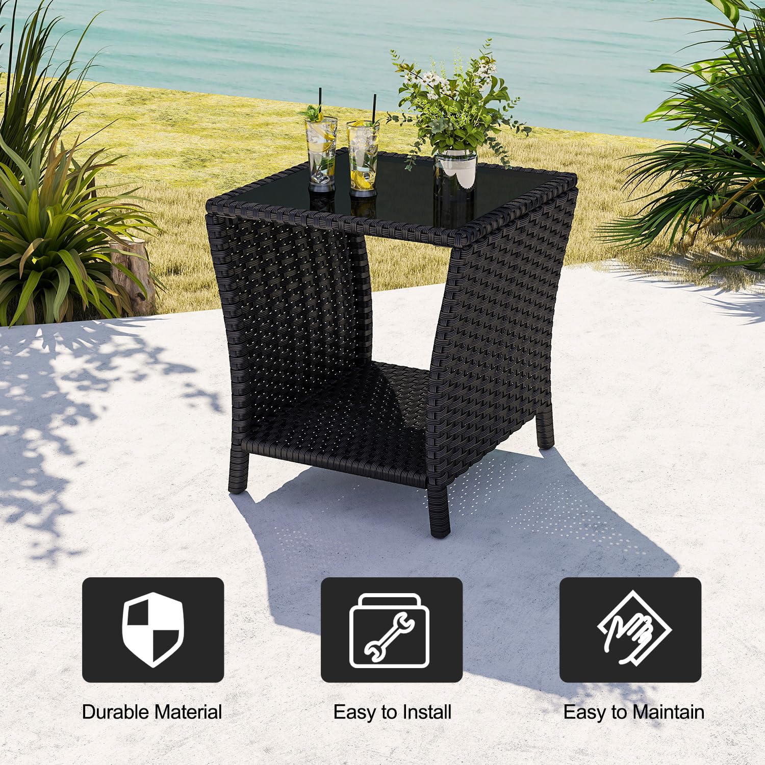 kinbor included assembly parts and tools for quick easy setup