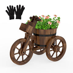 kinbor front view planter showcasing vintage tricycle design and curb appeal