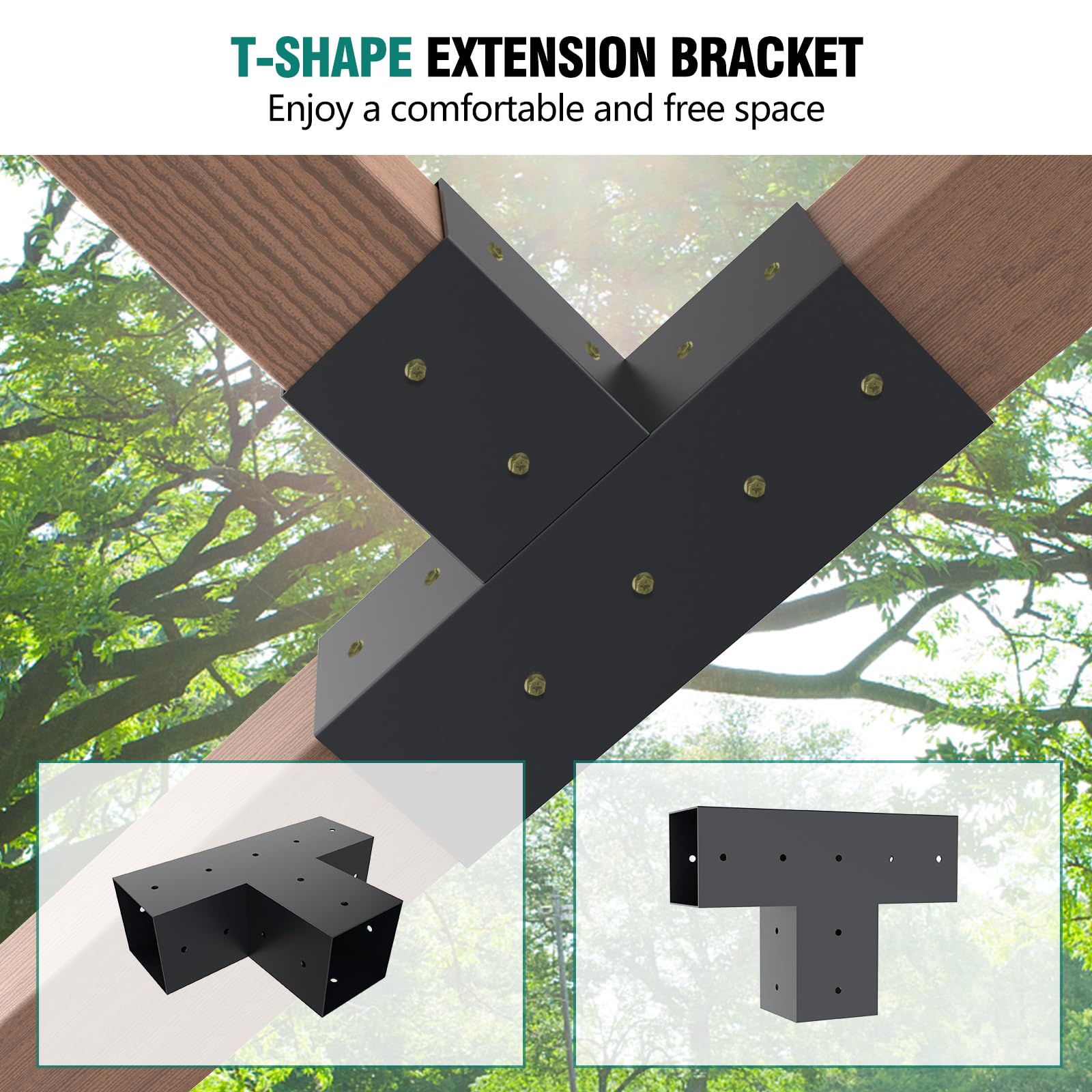 Kinchoix close-up of T-bracket detail highlighting durable construction and support