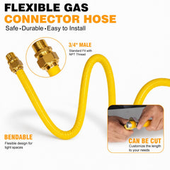 Kinchoix solid brass male fittings close-up for durable, leak-resistant connections