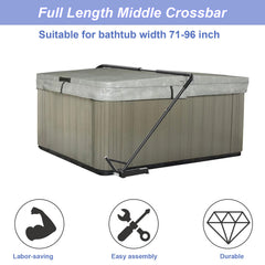 Kinchoix aluminum cradle arm detail reducing lift strain and wear