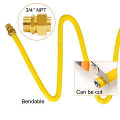 Kinchoix flexible CSST routed through attic demonstrating easy installation benefit