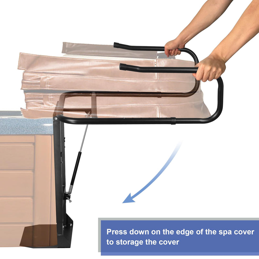 Kinchoix hydraulic strut detail showing gas-assist mechanism for effortless lifting
