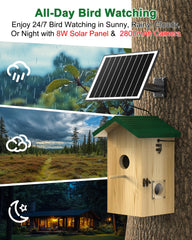 KinetCam three entrance hole options to attract different bird species benefit
