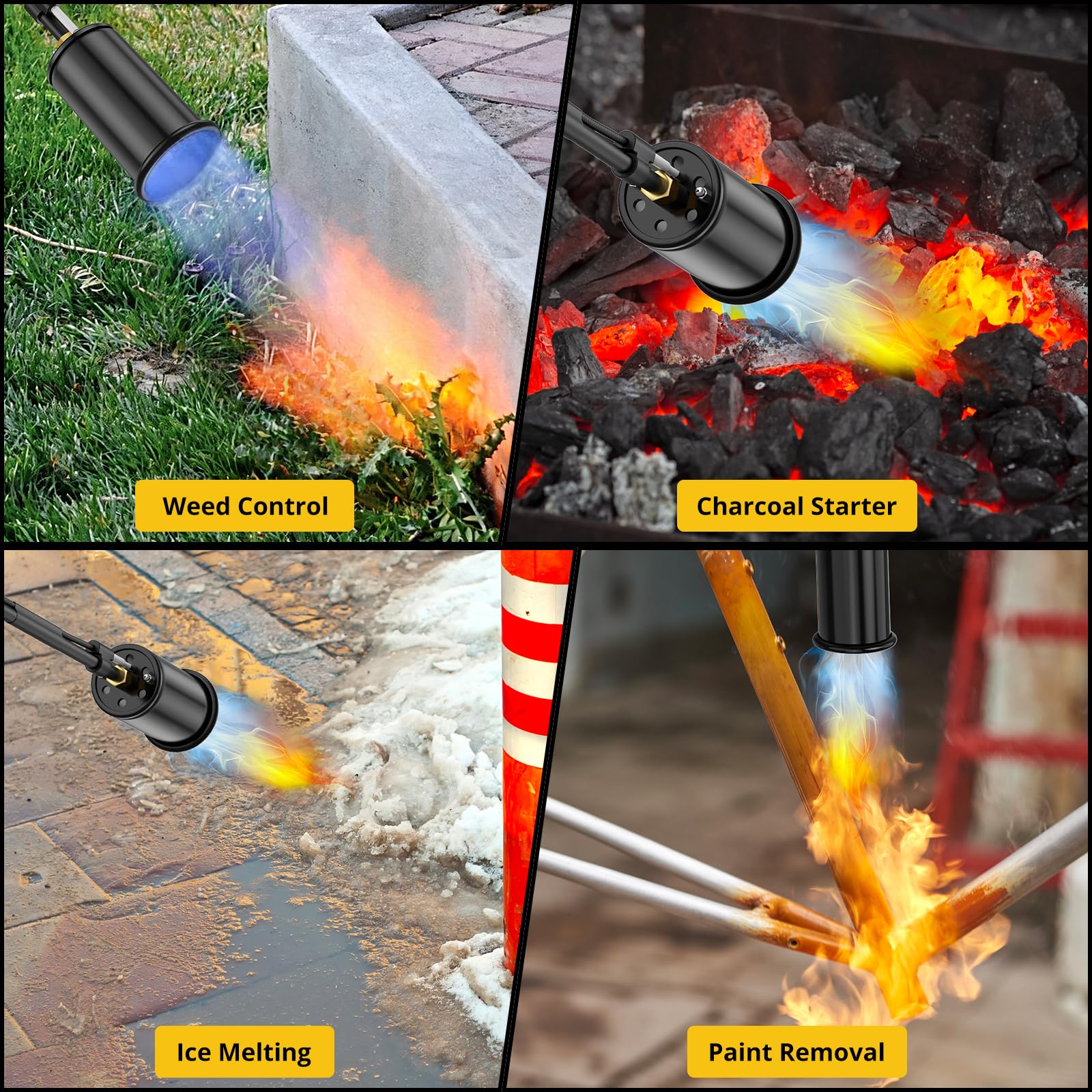 KinetiFire label and pressure-tested stamp emphasizing built-in safety and leak protection