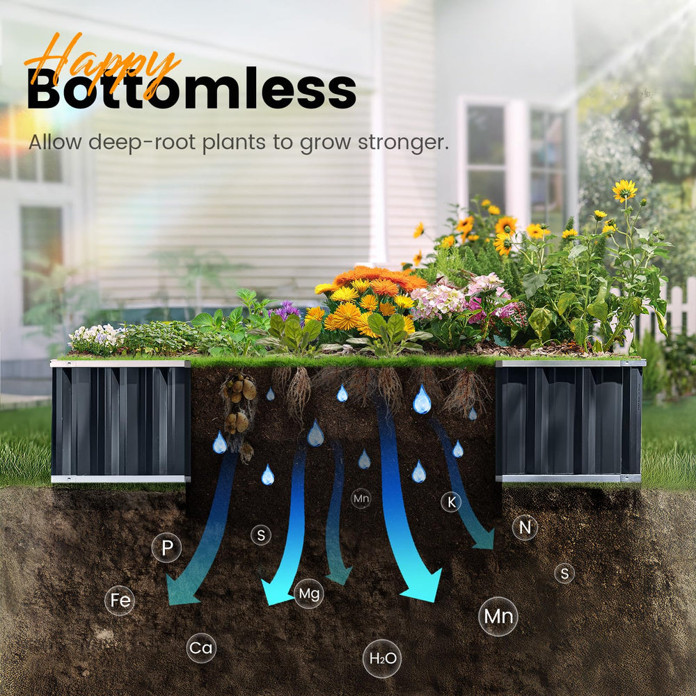 KING BIRD planted demo bed with vegetables showing productive garden benefit