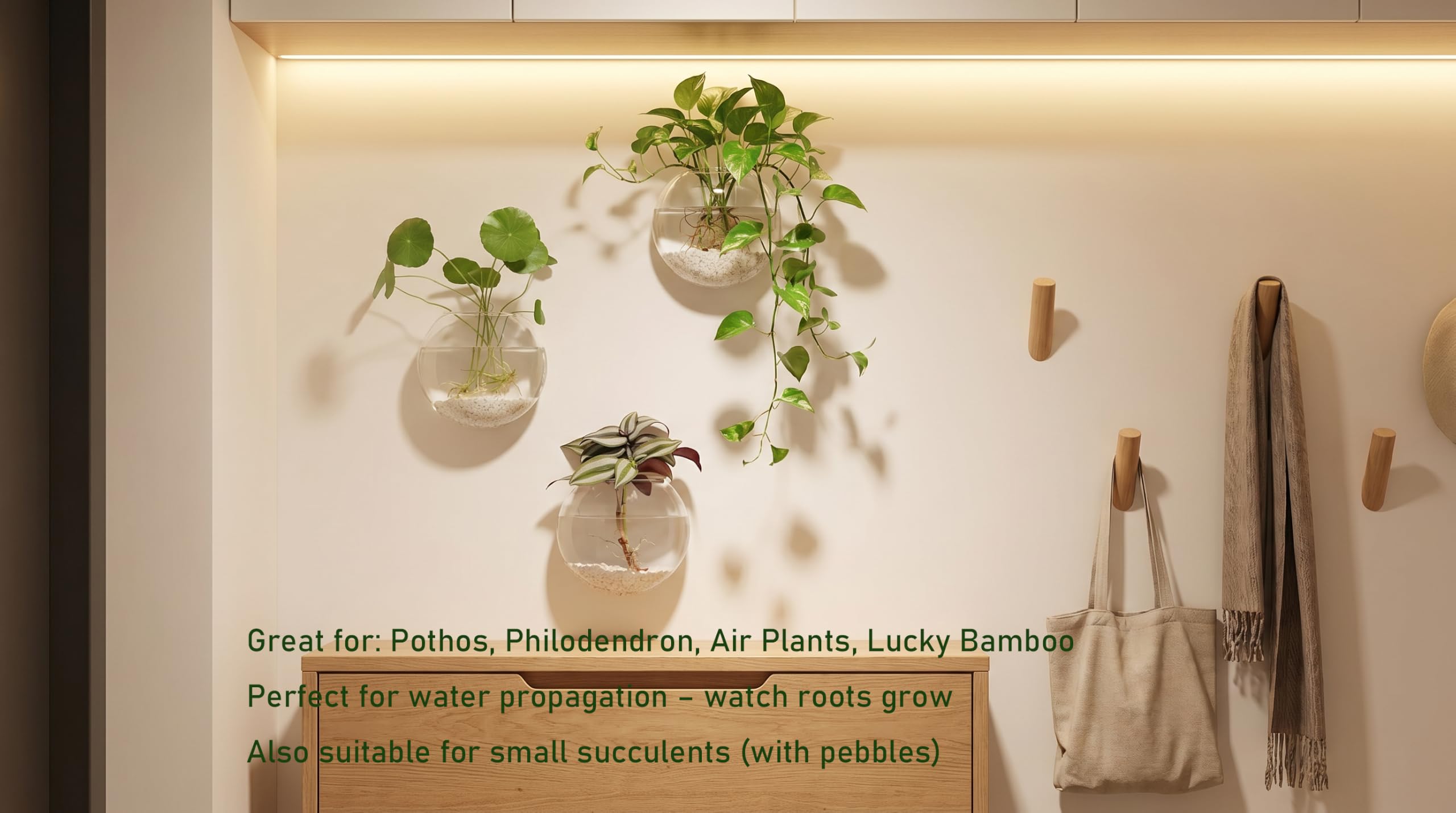 Kingbuy cleaning brush inside planter illustrating easy interior scrubbing and maintenance