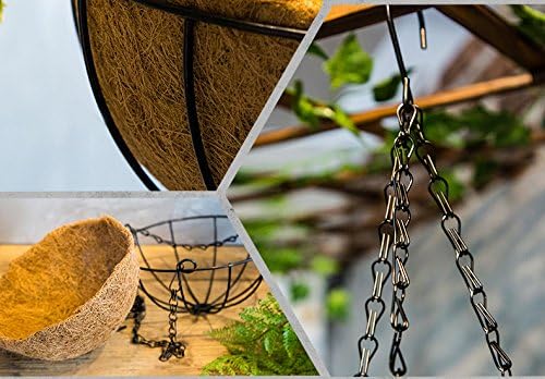 Kingbuy hanging baskets on porch for durable outdoor plant display