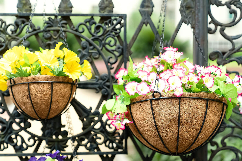 Kingbuy planted basket on kitchen windowsill for easy herb access