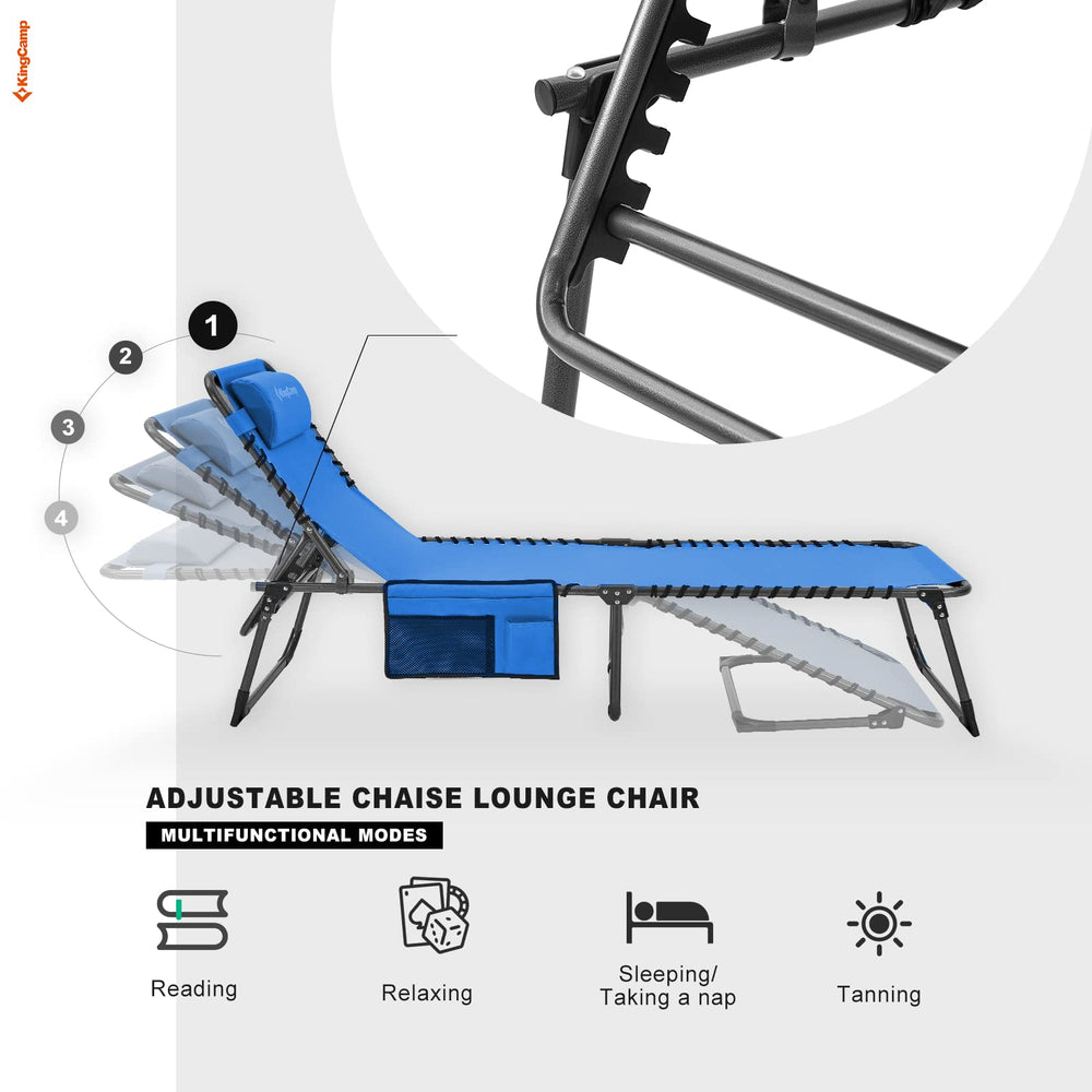 KingCamp chair folded compact for easy transport and space-saving storage benefit
