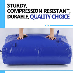 Kingdder folded flat storage demonstrating compact portability and space savings