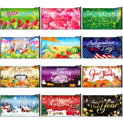 Kingdder full set front display showing twelve holiday covers and easy visual variety