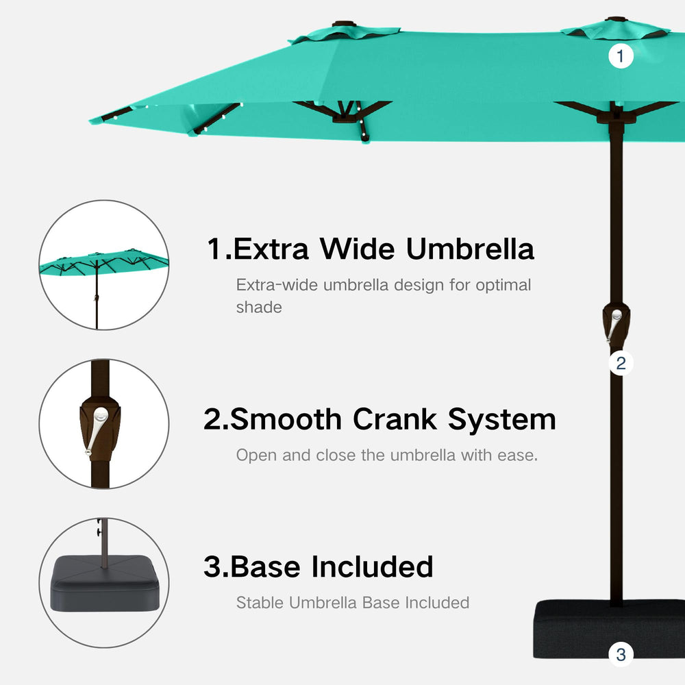 Kingdura metal cross base and two sandbags showing secure anchoring benefit