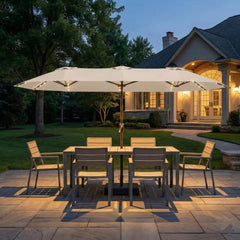 Kingdura top solar panel close-up charging LEDs for energy savings