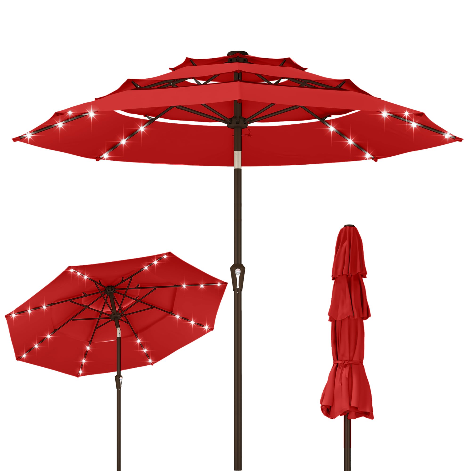Kingdura front view full canopy showing broad shade and instant coverage