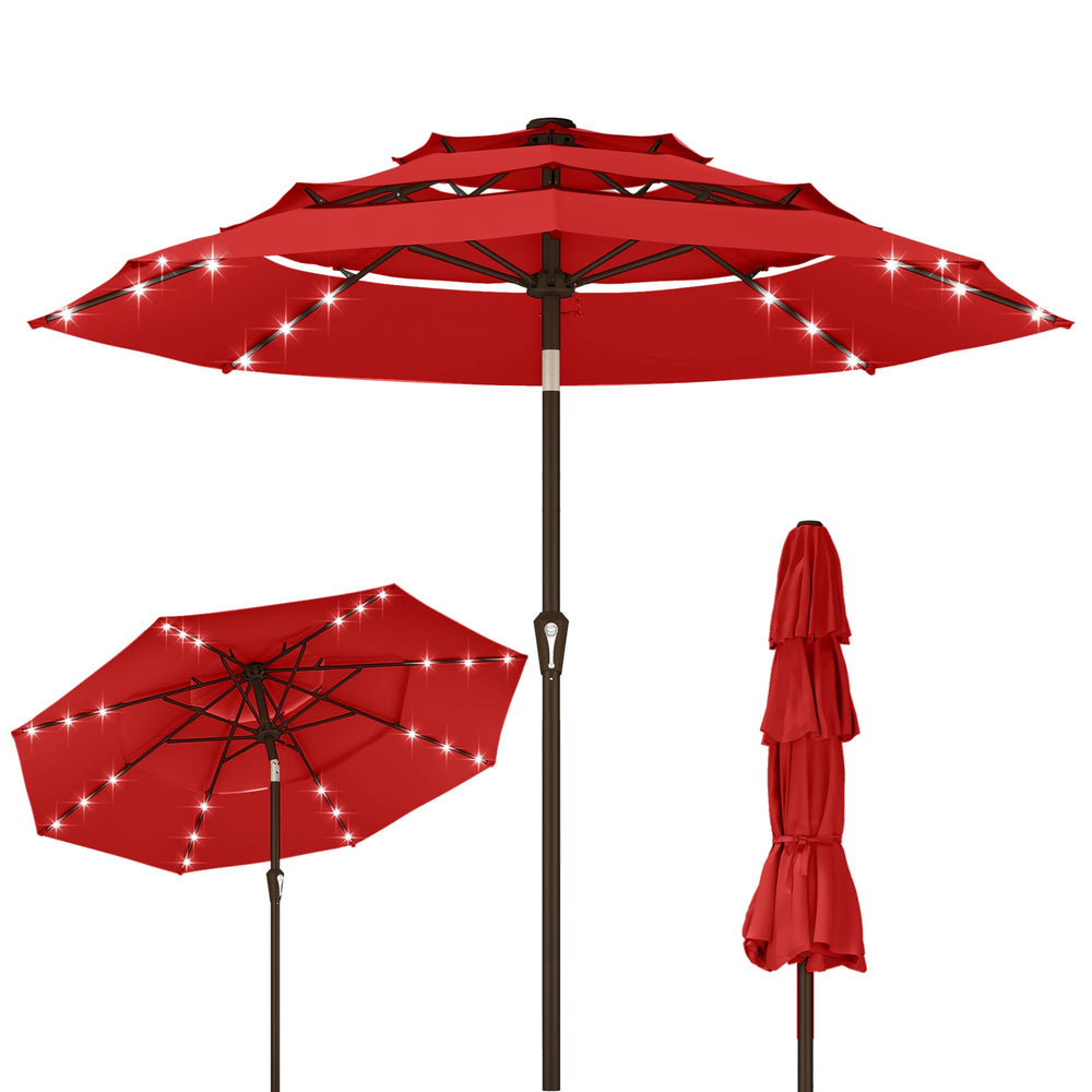 Kingdura front view full canopy showing broad shade and instant coverage