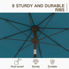 Kingdura strong metal ribs and pole connection offering stable support