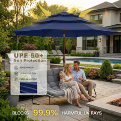 Kingdura vented top detail illustrating wind-stabilizing airflow