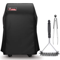 Kingkong front view on Weber Spirit 210 showing full coverage and protection