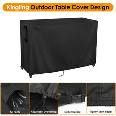 Kingling close-up of 500D Oxford fabric texture for durable weather resistance