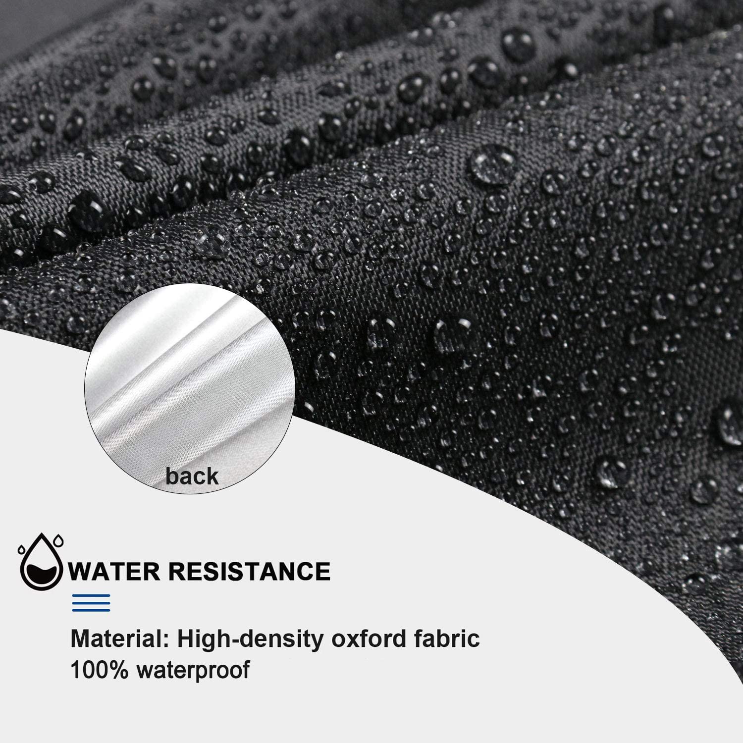 Kingling covered table in rain, demonstrates weatherproof outdoor protection