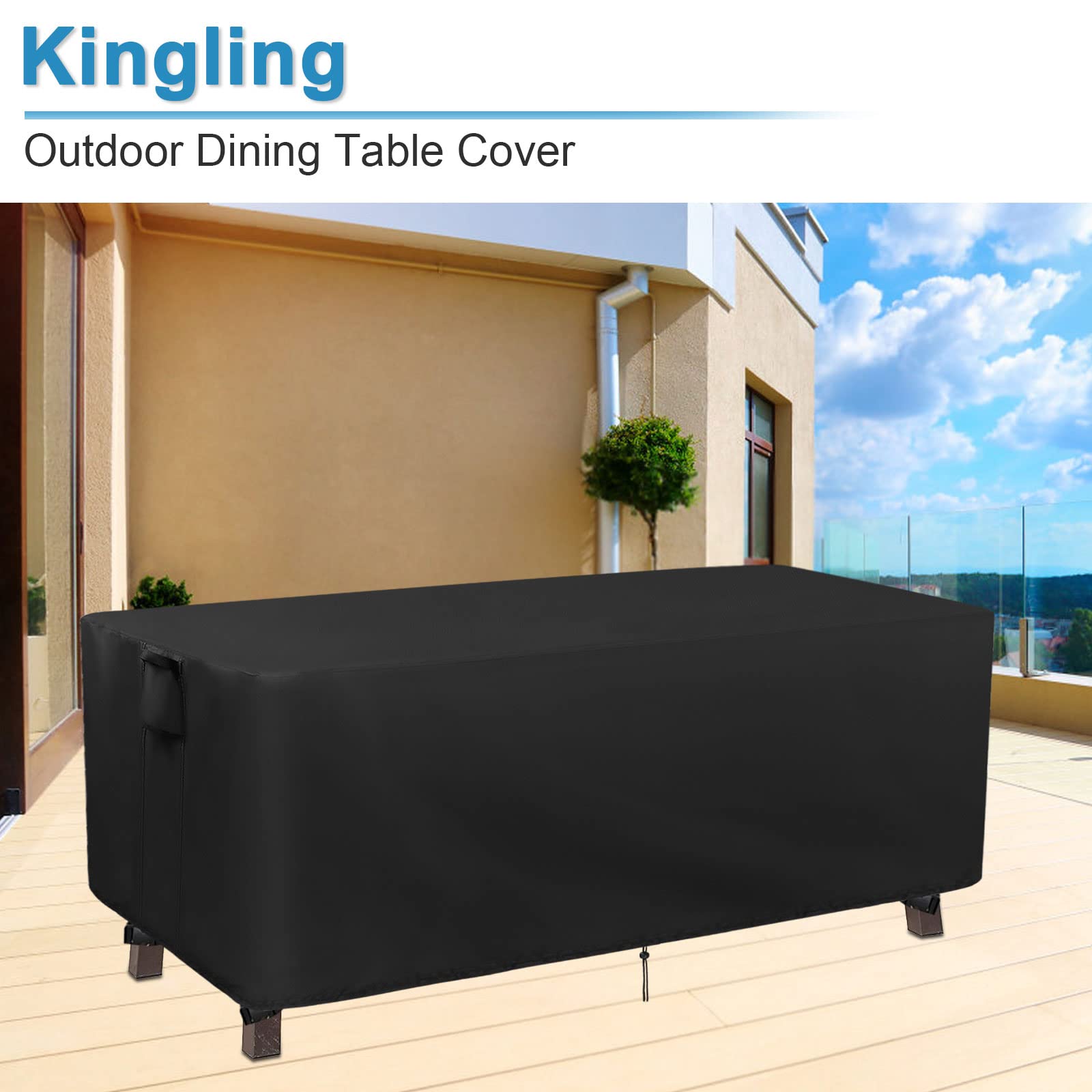 Kingling folded cover compact for storage with handle for convenient transport