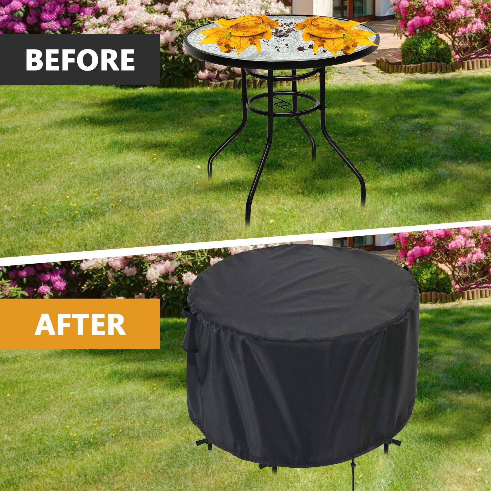 Kingling side handles and adjustable drawstring visible for easy removal and secure fit