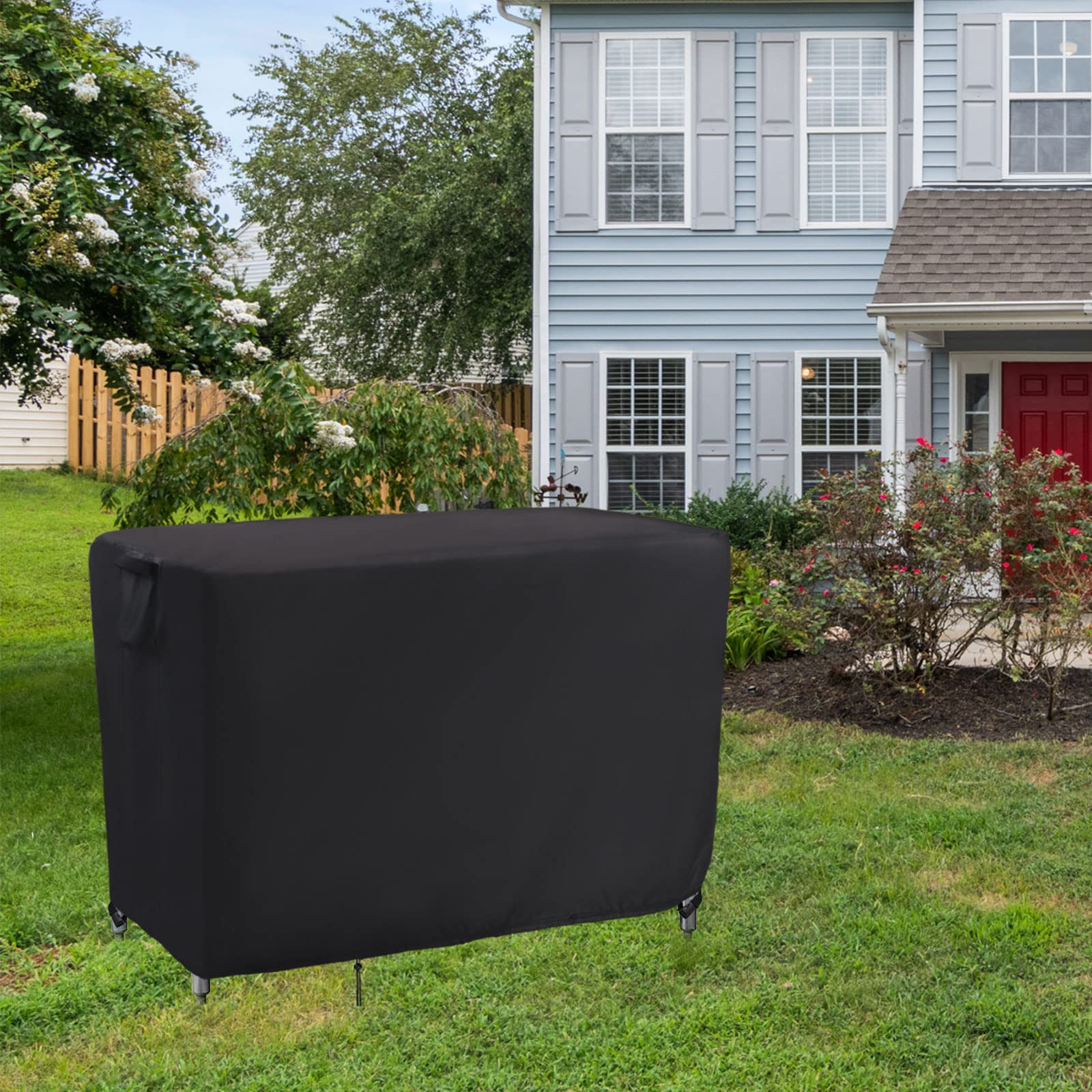 Kingling cover next to measuring tape showing 30x24x35 inch fit