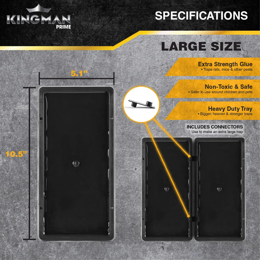 KINGMAN PRIME close-up of adhesive surface highlighting strong tack for secure captures