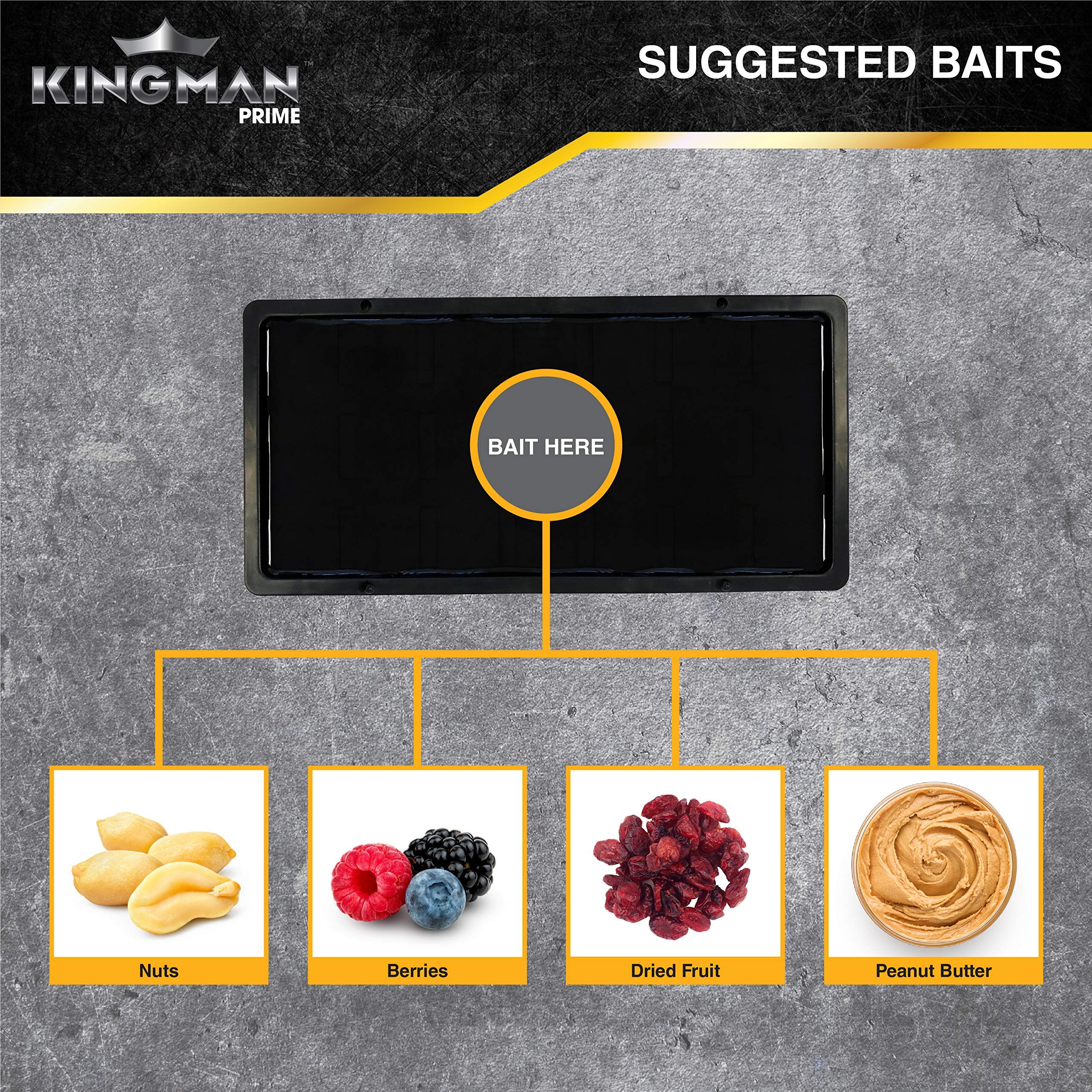 KINGMAN PRIME board next to a hand illustrating large size and heavy-duty stability