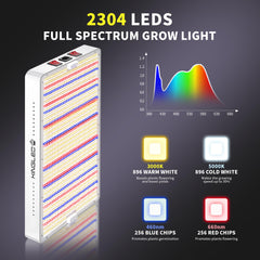 KINGPLUS KP4000 close-up of LEDs highlighting diode array and spectrum accuracy benefit